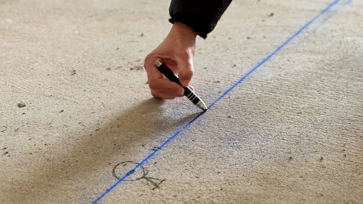 arquitecto marcando el suelo